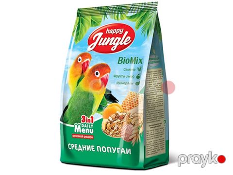 Yem orta tutuquşular üçün Happy Jungle 500 q — Bakı