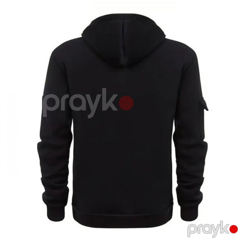 Kişilər üçün hudi 57_1229, qara, parça, ölçü 3XL — Mallar, Bakı (2)