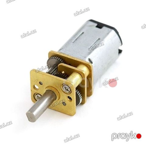 Başlıq: 6V 2000 RPM Reduktorlu Mikro DC Motor – 12mm Kateqoriya — Bakı