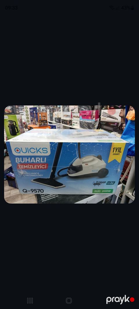 Təzədir. Quıcks Buharlı Təmizləyici – Q-9570 - Güc: 2000W - Təzyiq — Masazır