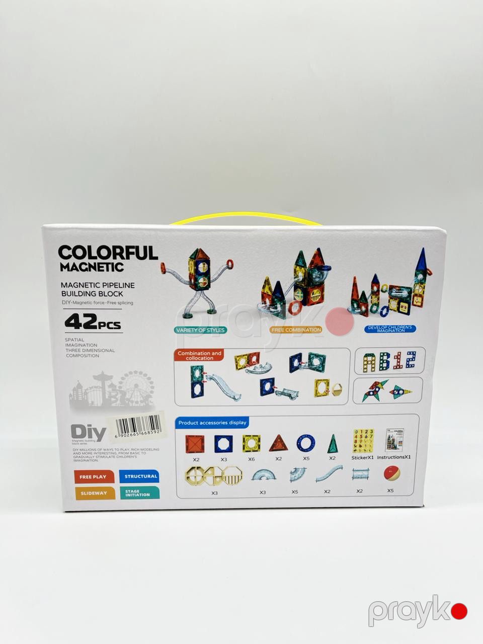 Maqnit konstruktor PZL Creative Magnetic Blocks, 42 element, 3+ yaş — Mallar, Bakı (2)
