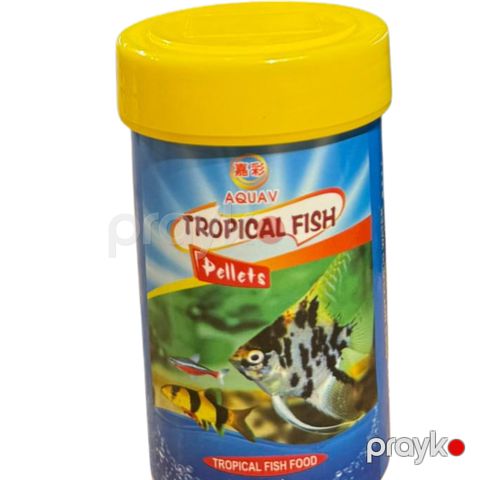 Balıqlar üçün quyu yem AquaAv Tropical Pellets 100 ml — Bakı
