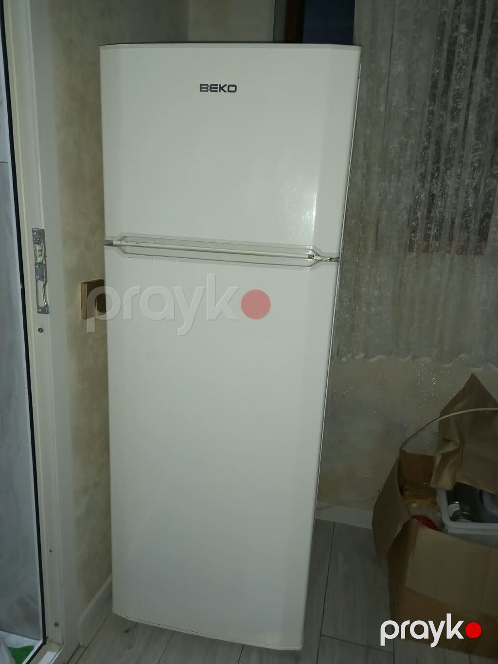 İşlənmiş 2 qapılı Beko Soyuducu Satılır, rəng - Ağ, Təkərli — Soyuducular, Digah (2)