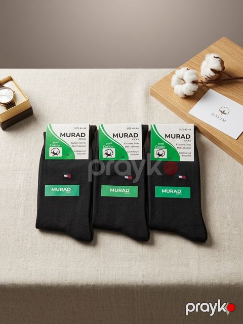 Corab dəsti kişilər üçün 61352776, qara, bambuk, ölçü 40-44, 12 cüt — Bakı