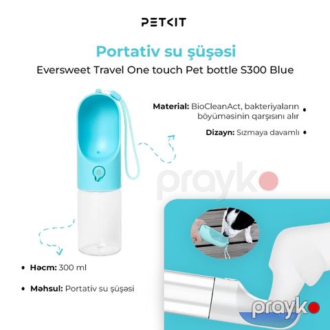 İtlər üçün su qabı Petkit Eversweet Travel S One touch — Bakı