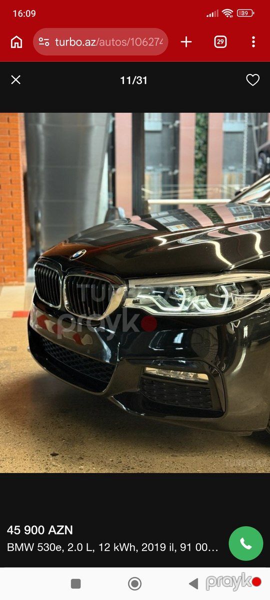 BMW 530, 2019 il — Avtomobillər, Bakı (11)