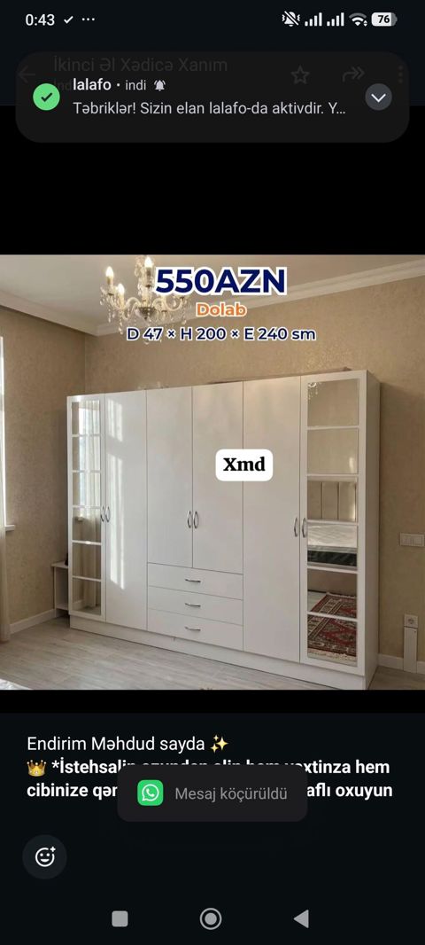 Endirim Məhdud sayda İstehsalin ozunden alin hem vaxtinza hem — Aişə Xanım — Şkaflar
