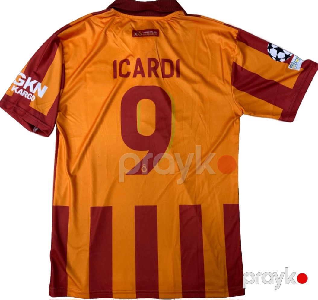 Futbolka azarkeşlər üçün Galatasaray 100 il - Icardi, poliester, qırmızı/narıncı, ölçü L — Mallar, Bakı (2)
