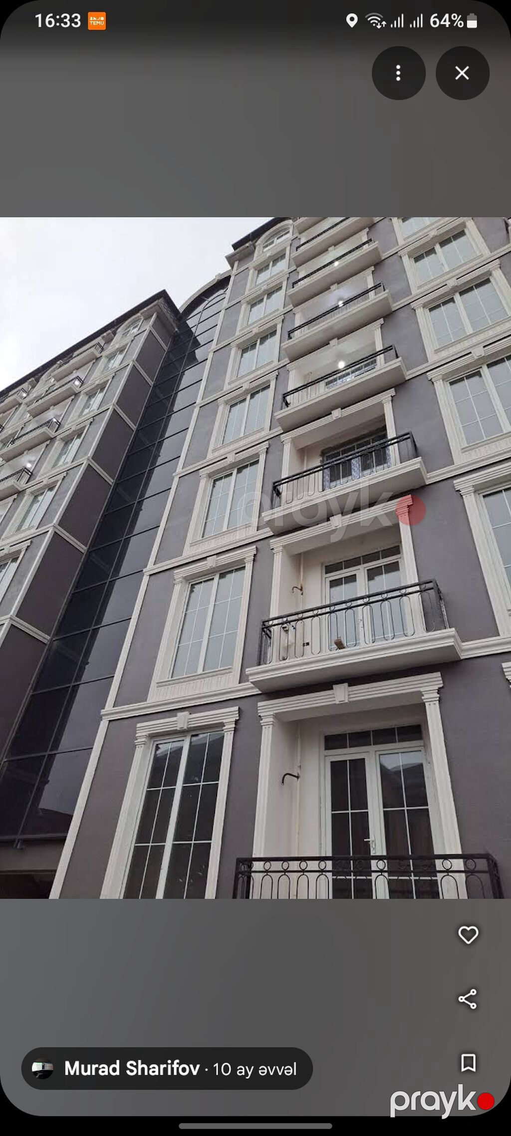 Yeni tikili binada mənzil – işıqlı yataq otaqları və fransız — Mənzil, Masazır (2)