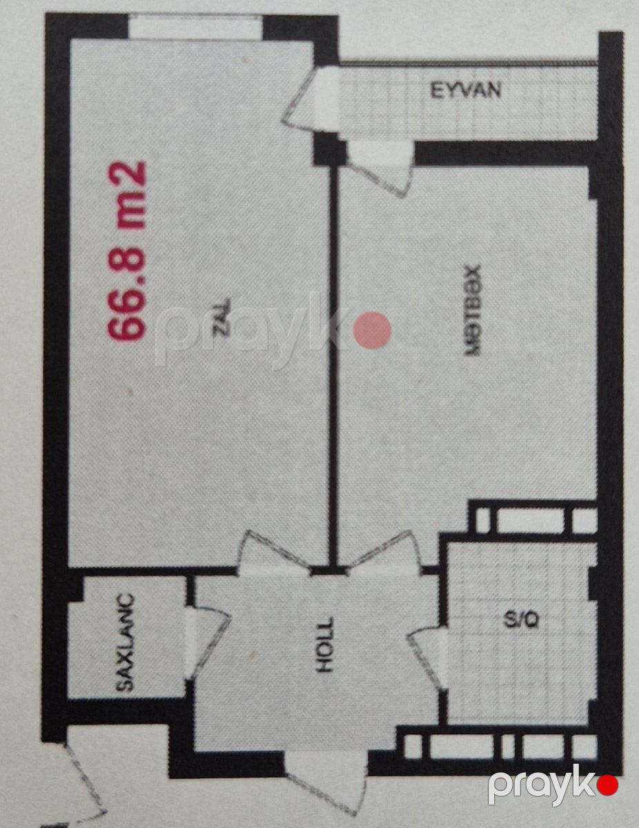 Satılır 2 otaqlı yeni tikili 66.8 m² — Mənzil, Bakı (2)