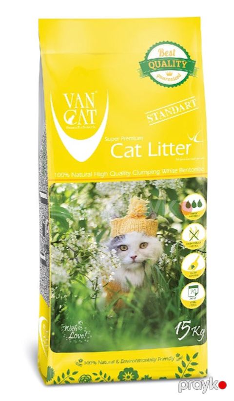 Təbii toplaşan doldurucu Van Cat Natural Standart pişiklər üçün 15 kq — Bakı