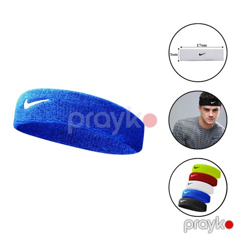 Baş bandı Colosseum Nike 1733 pambıq/neylon, 5x17 sm, mavi — Bakı