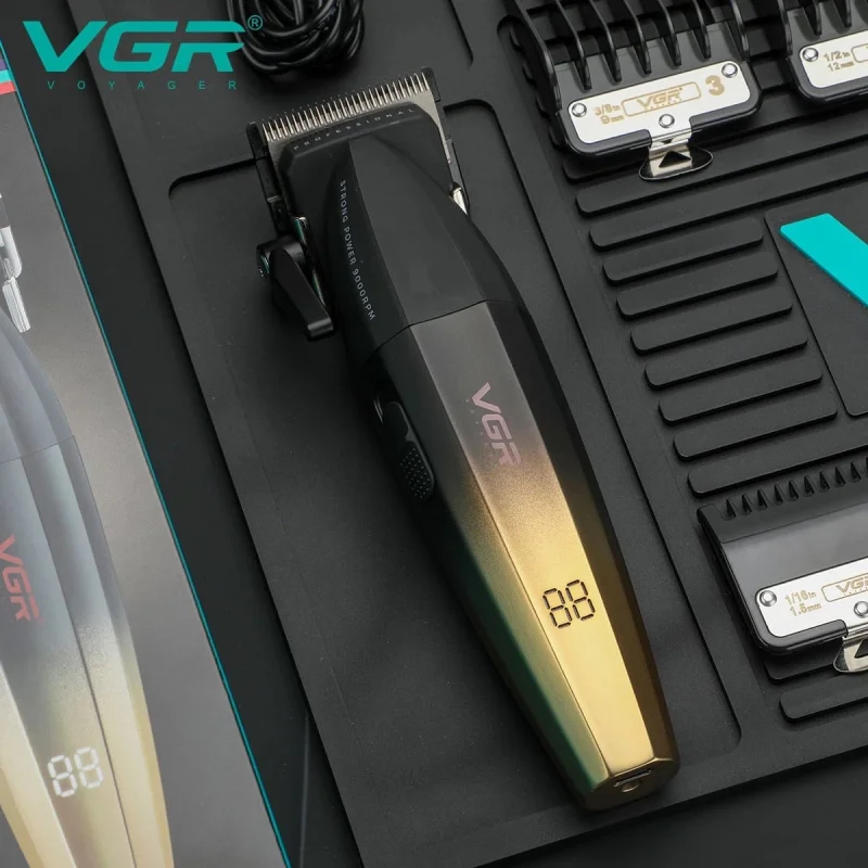 Saç kəsimi üçün cihaz VGR V-003 Black/Gold — Usturalar, trimmerler və epilyatorlar, Bakı (5)