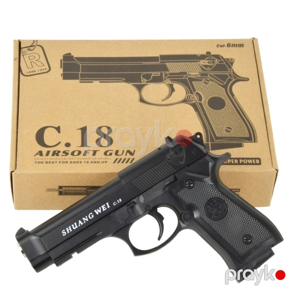 Məhsul: Shuang WEI C.18 Airsoft tapança Xüsusiyyətlər: - Kalibr: 6 mm — Oyuncaq silahları, Bakı (3)
