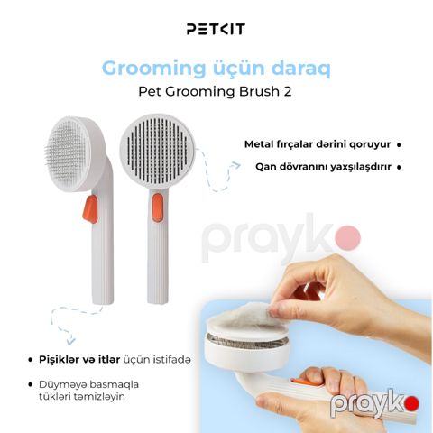 Tiftik darağı Petkit Pet Grooming Brush 2 — Bakı