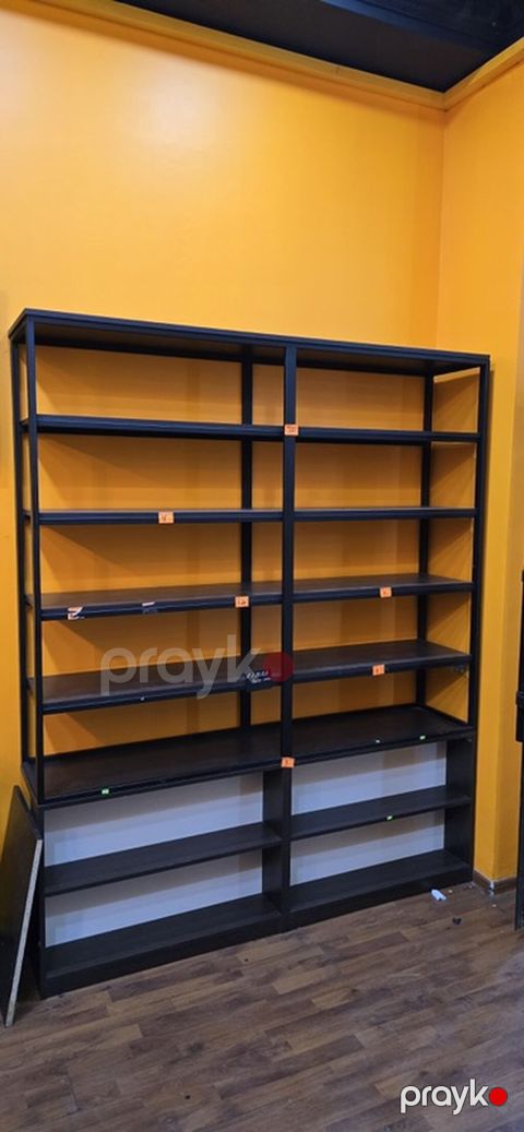 Metall karkaslı geniş vitrin/raf sistemi - Material: möhkəm metal — Bakı