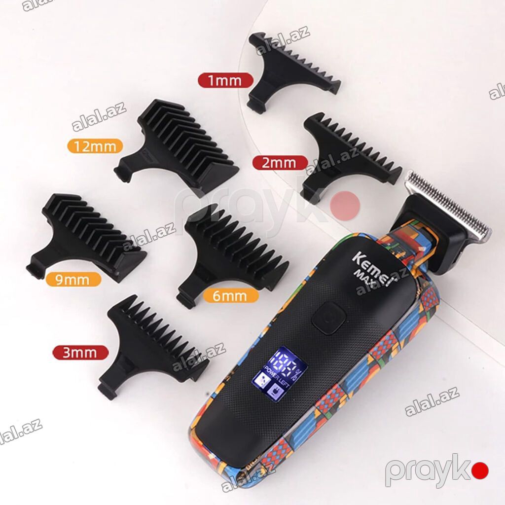 Taraş Aparatı Kemei 5090 Üz Saç Saqqal üçün 1/2/3/6/9/12mm ekranlı — Şəxsi əşyalar, Bakı (3)