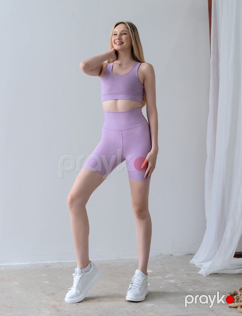 Qadınlar üçün idman şortu Lismina Scrunch, bənövşəyi, ölçü M — Mallar, Bakı (2)
