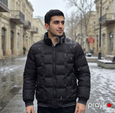 Kişilər üçün qış gödəkçəsi Fkend_03, qara, pambıq/poliester, ölçü 3XL — Bakı