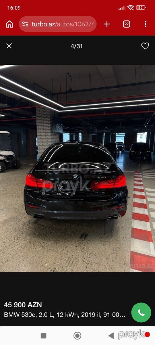 BMW 530, 2019 il — Avtomobillər, Bakı (4)