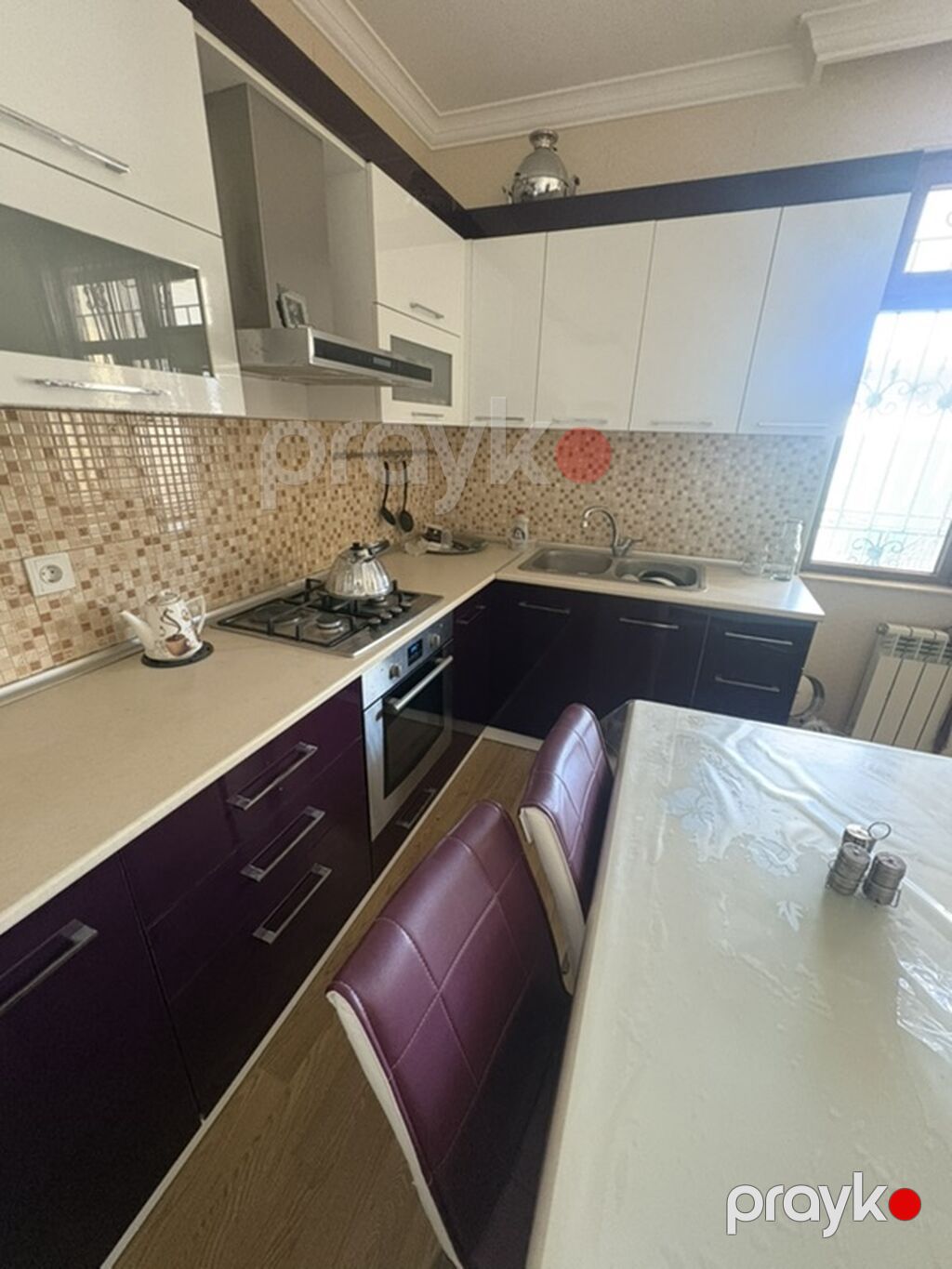 Mətbəx mebeli dəsti – L formalı, müasir dizayn. Ölçüsü 3.8x1.2 — Mətbəx mobilyası, Masazır (5)