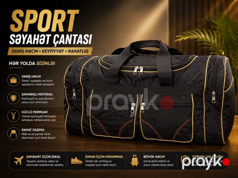 Yol çantası No brand, Qara, Poliester, 20,25 L, Uniseks — Bakı