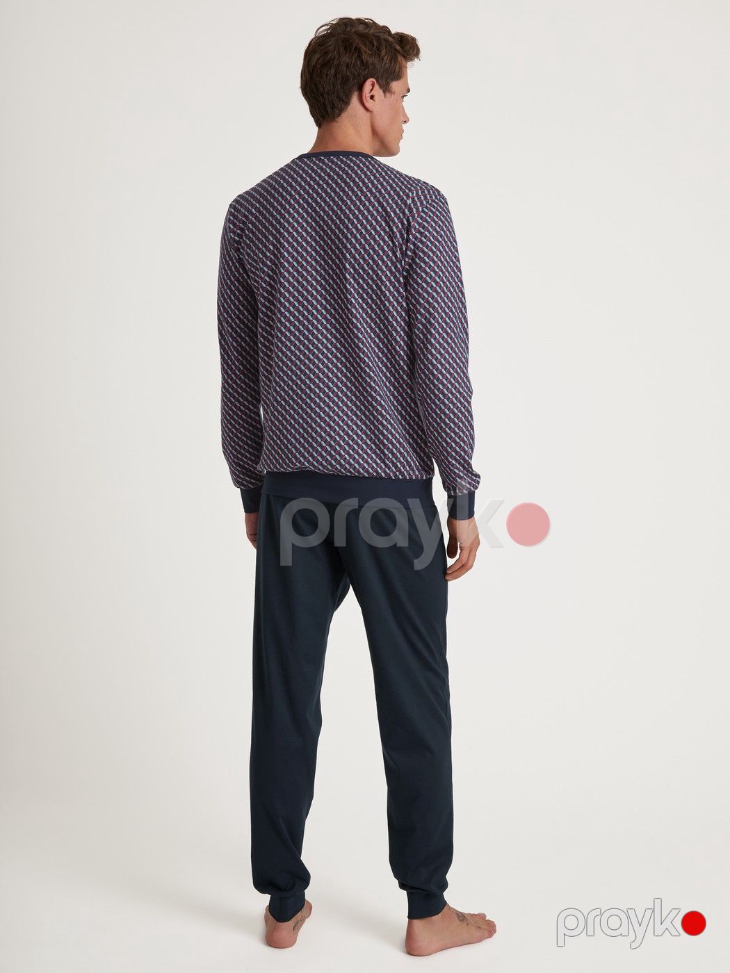 Kişilər üçün şalvarlı pijama dəsti Relax, rəngbərəng, pambıq, ölçü 54 — Mallar, Bakı (2)