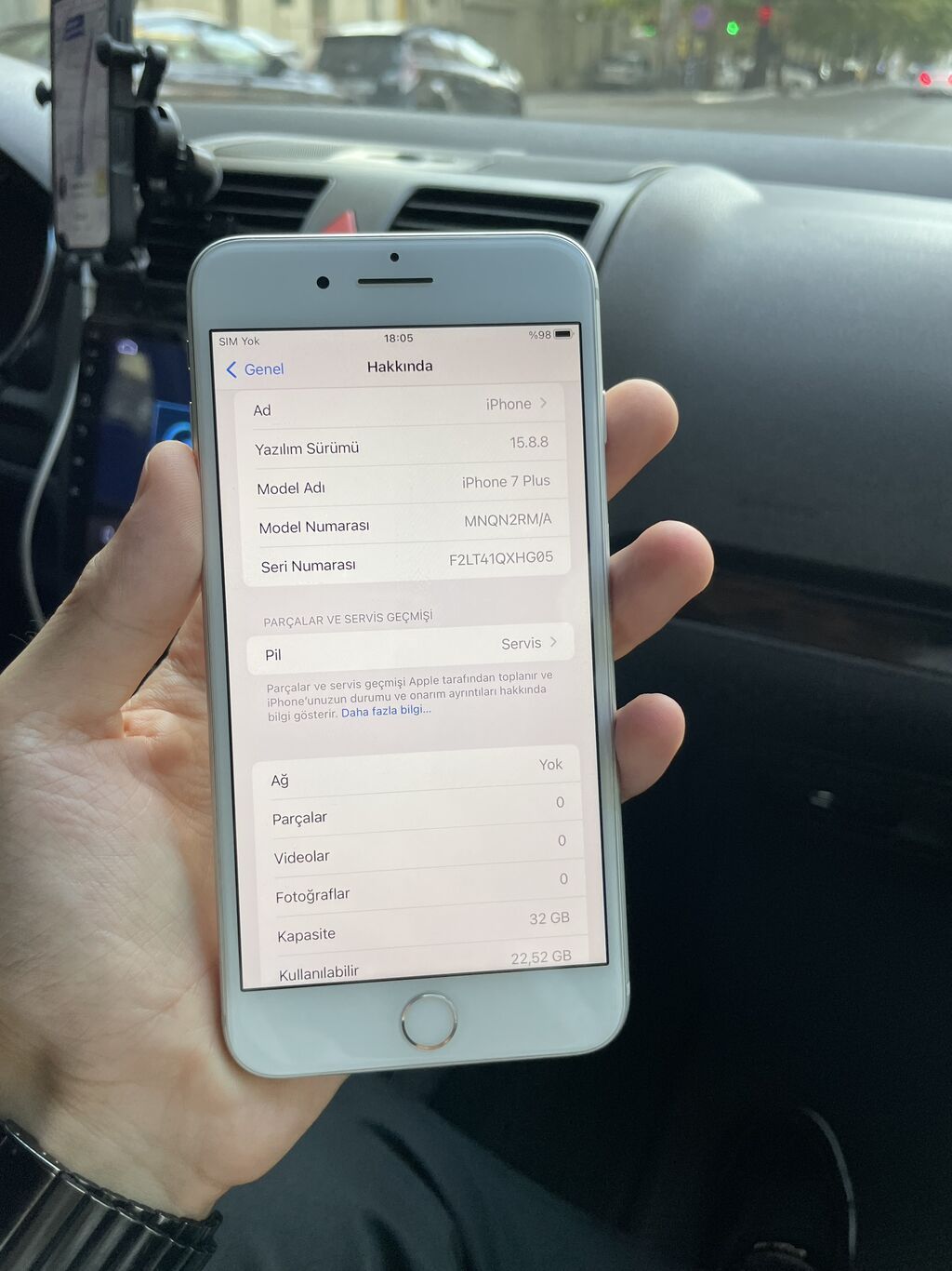 IPhone 7 Plus, 32 GB, Gümüşü, Barmaq izi — Apple iPhone, Bakı (3)