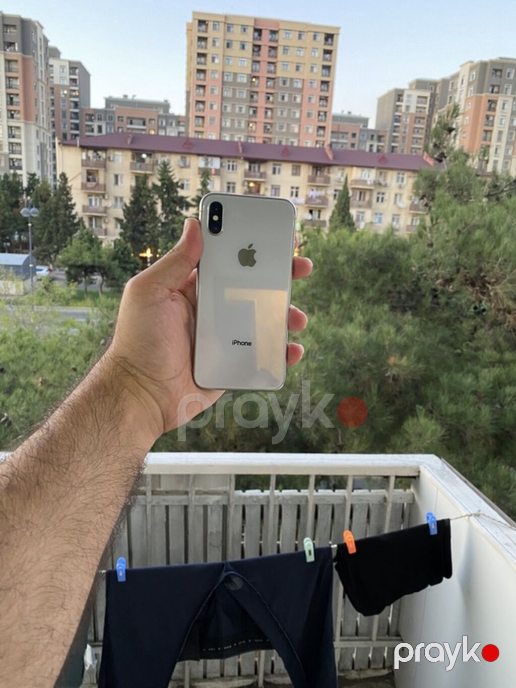 IPhone X, 64 GB, Gümüşü, Face ID — Apple iPhone, Bakı (3)