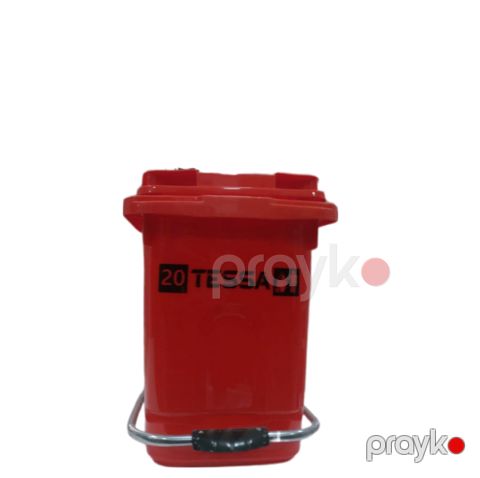 Zibil qabı Tessa, pedallı, qırmızı, 20 l — Bakı
