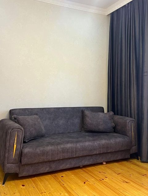 Divan – açılan və bazalı model Rəng: tünd boz Material: yumşaq — Min bir xirdavat dunyasi — Sofas