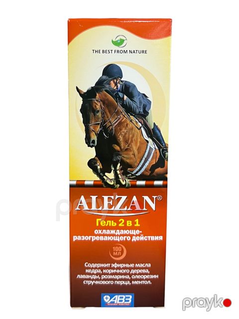 Gel atlar üçün Алезан 2-si 1-də sərinləşdirici-qızışdırıcı, 100 ml — Bakı