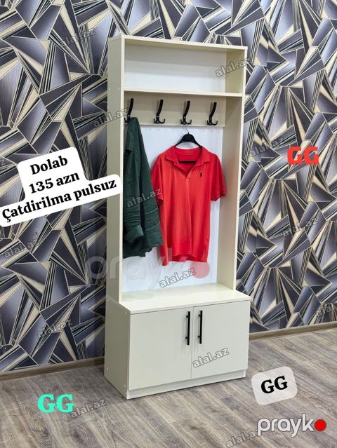 Dəhliz dolabı – 135 AZN Ölçü: 200×35×80 sm Rənglər mövcuddur Şəhərçi — Sumqayıt