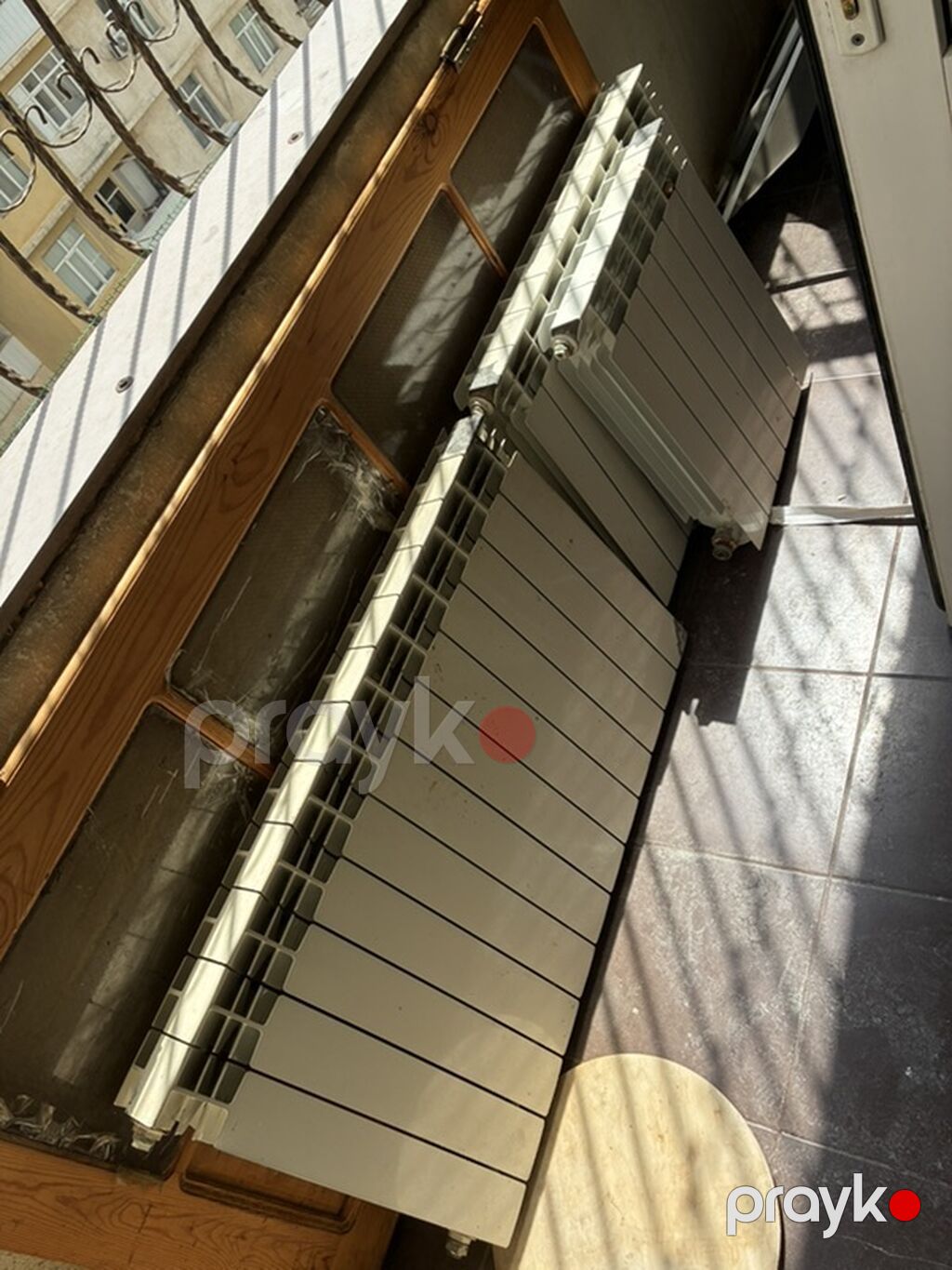 PVC qapılar və alüminium radiatorlar - 2 ədəd ağ rəngli PVC qapı — Pəncərələr, qapılar, balkonlar, Bakı (2)