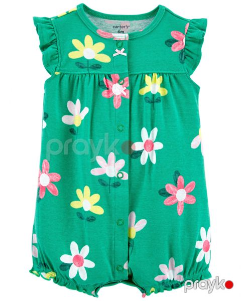 Bodi qızlar üçün Carter's, yaşıl, pambıq, 9-12 ay — Bakı