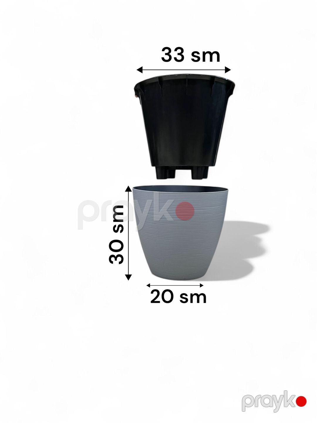 Dibçək Spektr, plastik, boz, 16 L — Mallar, Bakı (2)