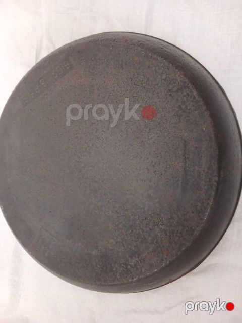 Tava, rəng - Qara, Çuqun, 22 sm, Ssri — Bakı