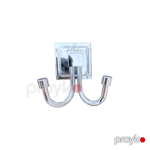 Hamam otağı üçün qarmaqlar Viya Banyo TH-007, paslanmayan polad, gümüşü, 2 əd — Bakı