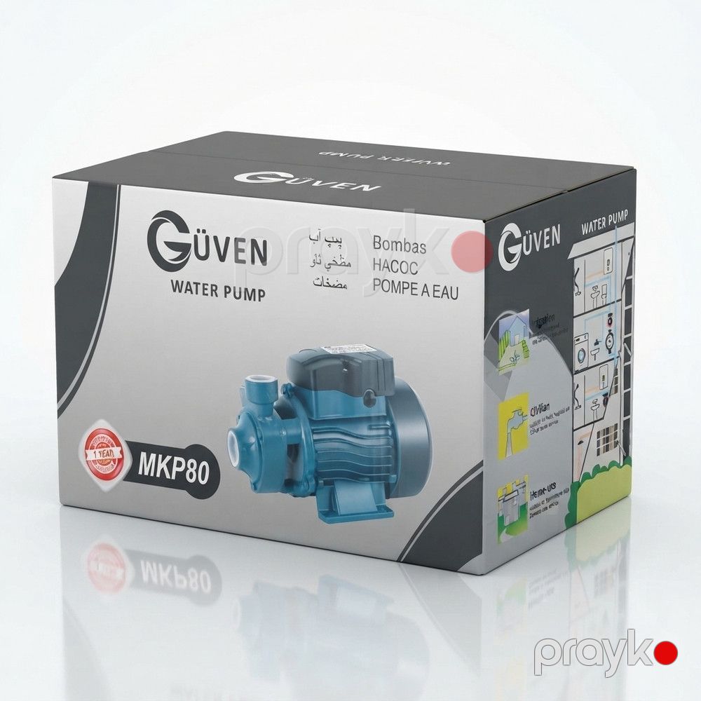 Su nasosu Güven MKP80, 750 Vt, 65 m, 60 litr/dəq — Mallar, Bakı (2)