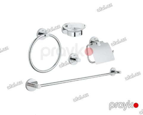 Grohe Essentials 40344001 – Hamam üçün 5-i-1 aksesuar dəsti Rəsmi — Bakı