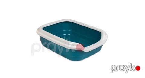 Tualet-lotok pişiklər üçün, plastik, göy, 13x30x41 sm — Bakı