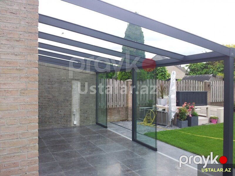 Sürgülü Cam Balkon — Pəncərələr, qapılar, balkonlar, Bakı (4)