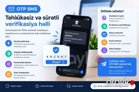 Otp sms xidməti — sürətli və etibarlı sms doğrulama — Bakı