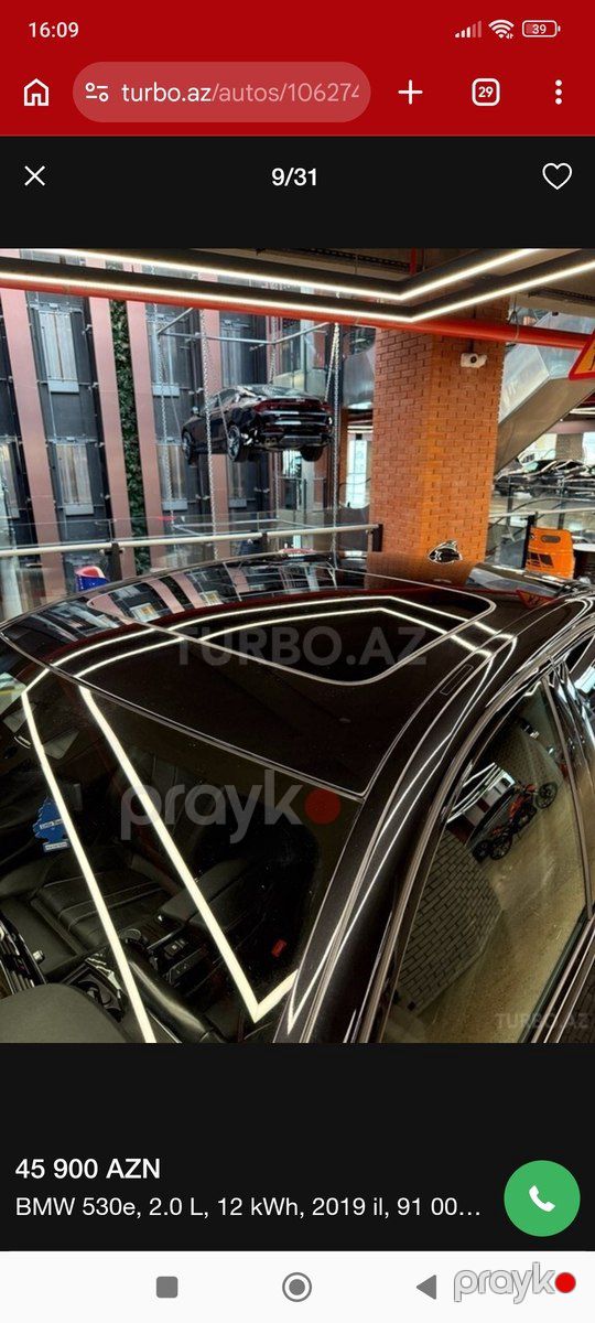 BMW 530, 2019 il — Avtomobillər, Bakı (9)