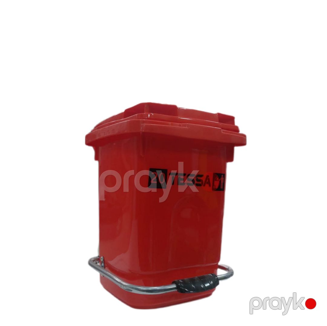 Zibil qabı Tessa, pedallı, qırmızı, 20 l — Mallar, Bakı (2)
