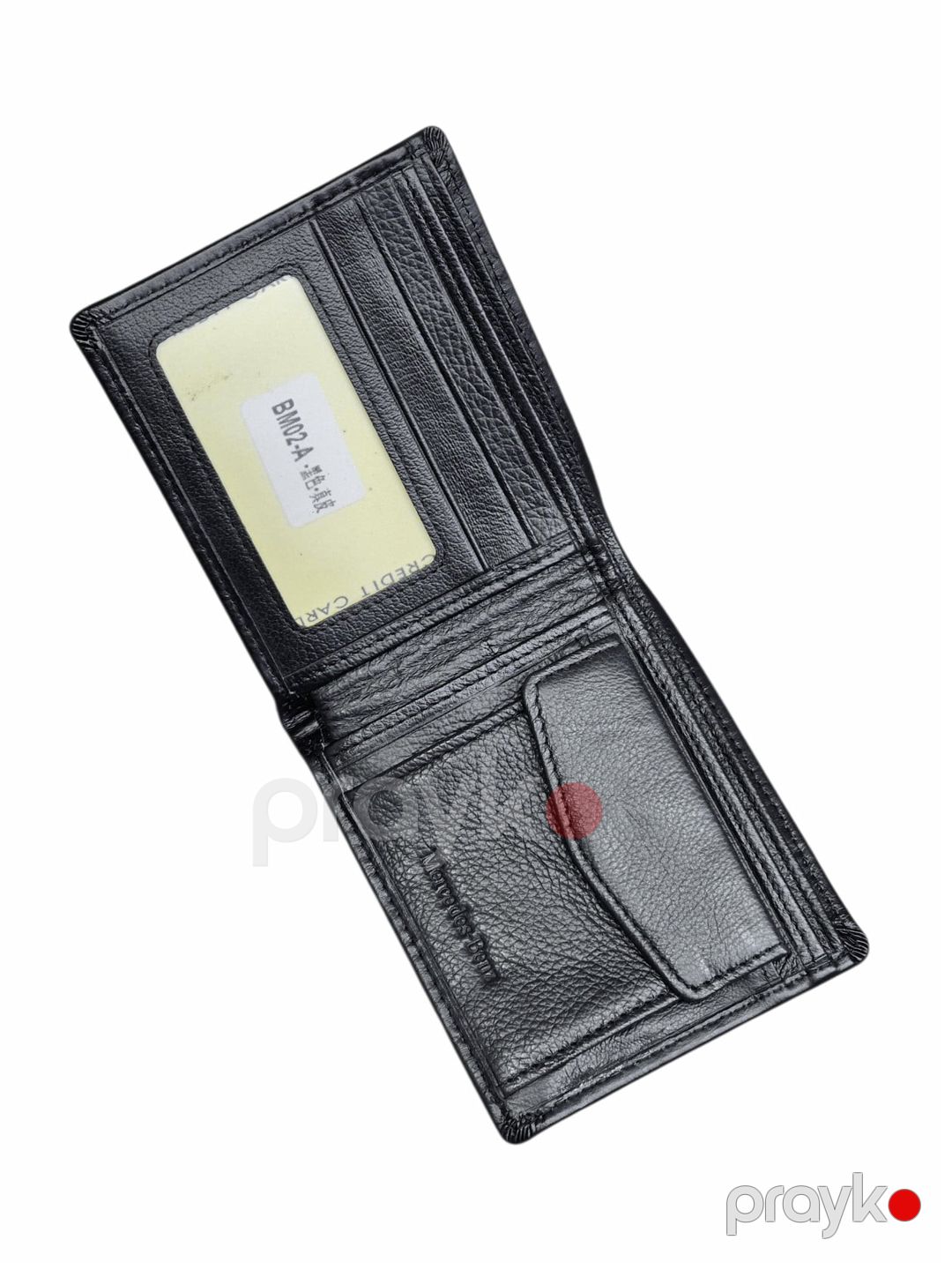 Kişilər üçün pul qabı, təbii dəri, 11x9.5 sm, 4 kart bölməsi, qara - TheBest_Mercedes_Plain-04_Black — Mallar, Bakı (3)