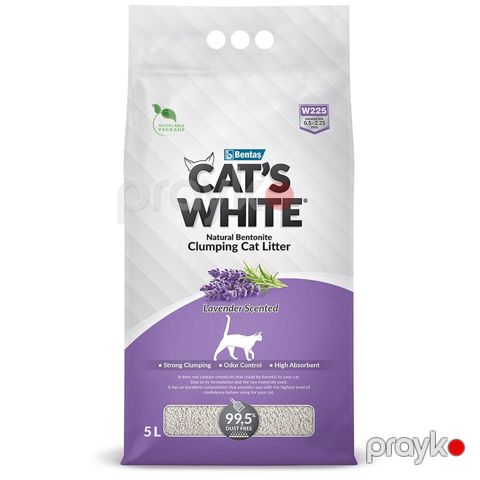 Topalaşan doldurucu pişiklər üçün Cat's White Lavanda 5 l — Bakı
