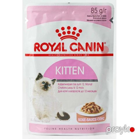 Nəm yem Royal Canin Kitten Instinctive 4 aydan yuxarı pişik balaları üçün, sousda, 85 q — Bakı