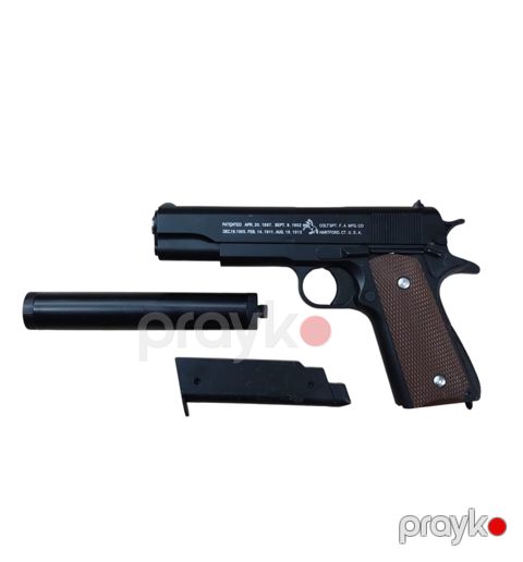 Oyuncaq silahı Colt.1911A+ Airsoft tapança, 6+ yaş, Qara — Bakı