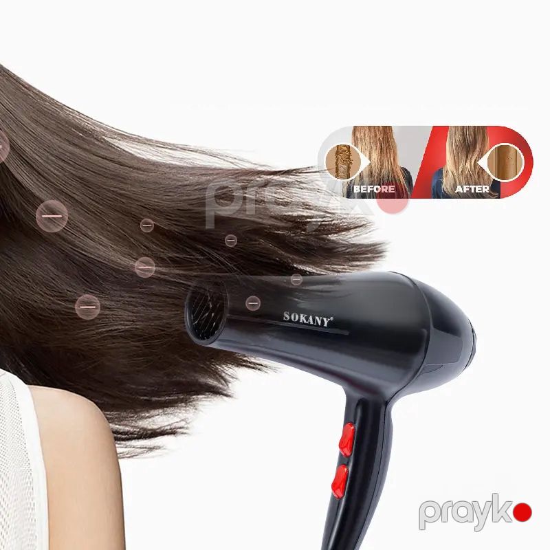 Sokany SK-2200 2200W Güclü Saç Qurutma Feni – Professional Saç Şəkilləndirici, Sürətli Qurutma — Fən, Bakı (4)